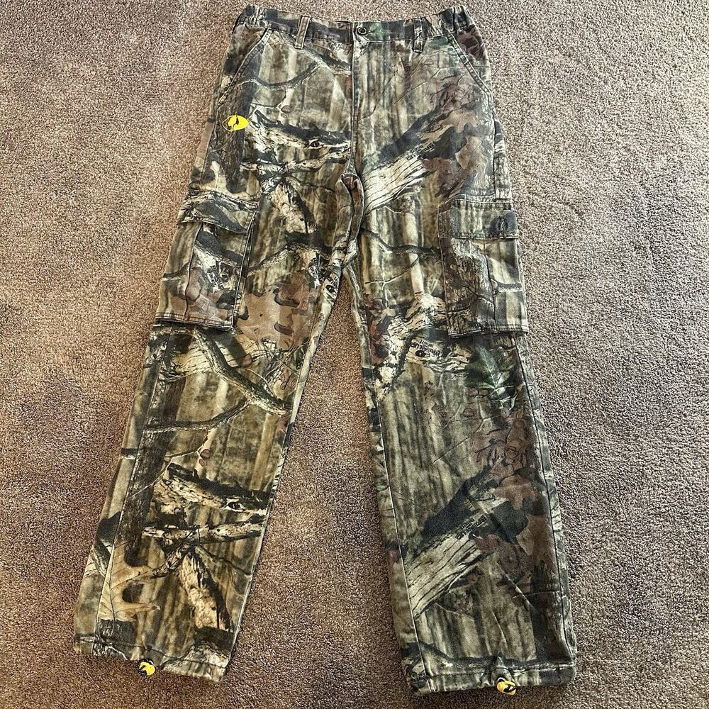 Mossy Oak Cargo Pants Mens 30x30 Camo Vintage Baggy Hunting Outdoors Skater